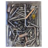 Buss bin containing a large number ...