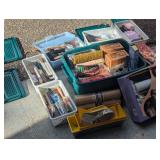 Large lot of paint brushes, rollers...