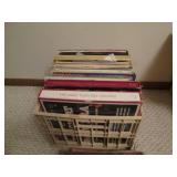 Crate of miscellaneous LPs and box ...