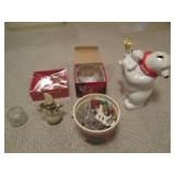 Box of picture frames and box of bl...