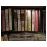 Box of around 200 cassette tape var...