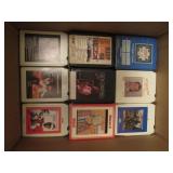Box of 8 track tapes...