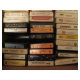Box of 8 track tapes...