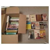 Box of educational books and some c...