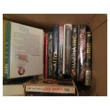 Box of educational books and some c...