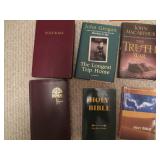Lot of books mostly religious...