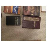 Lot of books mostly religious...