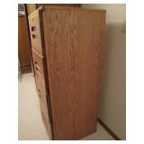 Wooden file cabinet 21" x 22" x 52"...