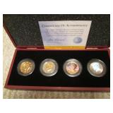 2 2010 Kennedy half dollar set of 4...