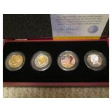 2 2010 Kennedy half dollar set of 4...