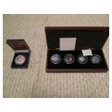 American Eagle Silver dollar and a ...