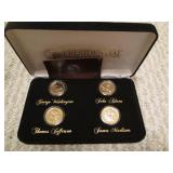 2 24k gold plated presidential doll...