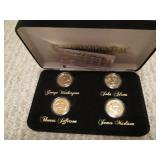 2 24k gold plated presidential doll...