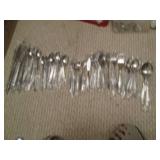 Vintage silverware 13 knives, 51 sp...