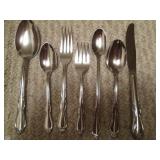 Vintage silverware 13 knives, 51 sp...