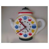 Quartz tea time clock and small hou...