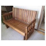 Wooden rocking bench 48" x 26" x 36...