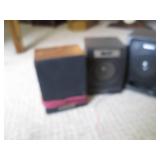 Sony boombox and 2 small speakers...