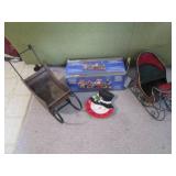 Holiday train and Christmas decor...