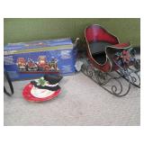 Holiday train and Christmas decor...