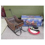 Holiday train and Christmas decor...