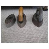 3 Colebrookdale Co. irons...