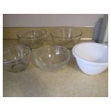 Popcorn bowl, cast cow bell and dec...