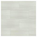 (32 cases) Bianco Dolomite 12 in. x 24 in. Polished Porcelain Stone Look Floor and Wall Tile