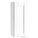 Shaker 12 in. W x 12 in. D x 30 in. H Assembled Wall Kitchen Cabinet in Satin White