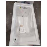 American Standard EverClean 60 in. x 32 in. Whirlpool Bathtub with Left Drain in White