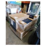 Newport Blue Painted Plywood Shaker Cabinet Lot