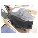 Used--Daytona 2-Burner Propane Gas Grill 21 in. Flat Top Griddle with Foldable Cart in Black