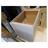 Newport Pacific White Plywood Shaker Assembled Farm Sink Base Kitchen Cabinet Sft Cls 36 in. W x 24 in. D x 34.5 in. H