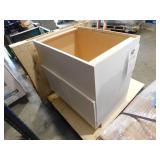 Newport Pacific White Plywood Shaker Assembled Farm Sink Base Kitchen Cabinet Sft Cls 36 in. W x 24 in. D x 34.5 in. H