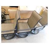 (6) Swivel Lawn Chairs