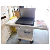 LOCO Series II 26 in. 2-Burner Digital Propane SmartTemp Flat Top Grill / Griddle in Chalk Finish with Enclosed Cart and Hood