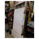 Exterior Entry Door With Window on Top