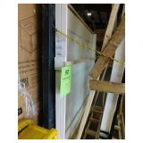 Shaker Flat Panel 64 in. x 80 in. Both Active Solid Core Primed Composite Double Prehung French Door w/ 4-9/16 in. Jamb