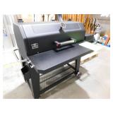 Oakford 1150 Reverse Flow Offset Smoker Charcoal Grill in Black