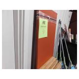 53 in. x 74 in. H Primed Red Steel Cellar Door