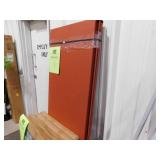 53 in. x 74 in. H Primed Red Steel Cellar Door