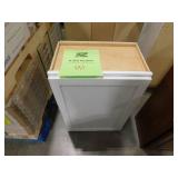 Hampton Bay Courtland 21 in. W x 12 in. D x 30 in. H Assembled Shaker Wall Kitchen Cabinet in Polar White