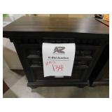 Set of TWO--Johnny 2-Drawer Smokey Walnut Nightstand with USB