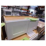 Shaker 30 in. W x 12 in. D x 12 in. H Assembled Wall Bridge Kitchen Cabinet in Satin White