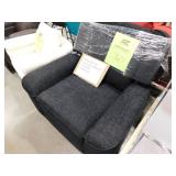 Homelegance Selles Ebony Chenille Swivel Recliner