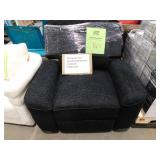 Homelegance Selles Ebony Chenille Swivel Recliner