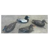 Lot of 4 Plastic Decoys