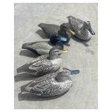 Lot of 5 Plastic Decoys