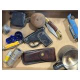 Cardboard Flat of Vintage Items