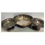 Chippendale Candy Dish with 2 Smaller Dishes